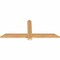 Ekena Millwork Eugene Smooth Timber Gable Bracket, Western Red Cedar, 48"W x 20"H x 1 1/2"D x 3 1/2"F, 10/12 Pitch GBW048X20X0204EUG00SWR - alternate 3